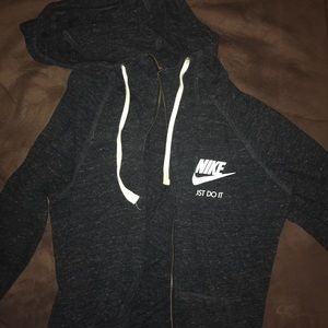 Nike full zip hooded sweatshirt
